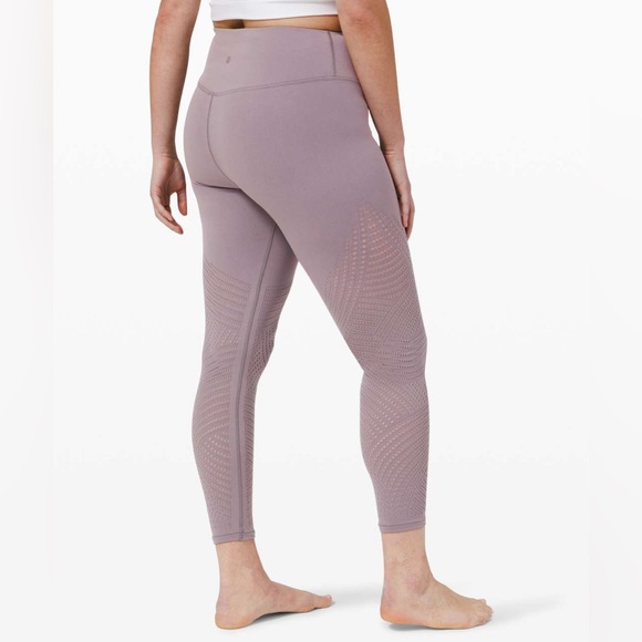 LULULEMON Reveal 7/8 Tight Digi Rain in Lunar Rock Crop Leggings Sz 4 - Picture 7 of 14